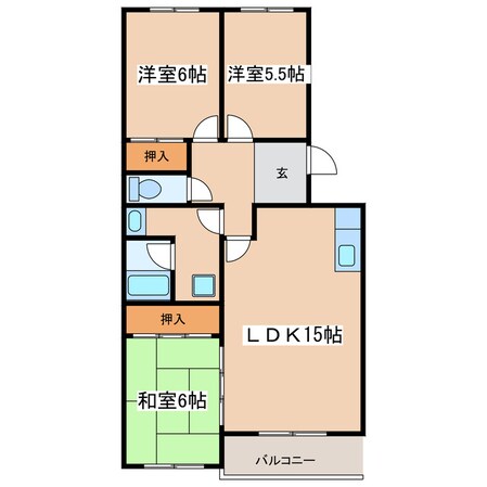 パシフィックマンションりんこうⅠの物件間取画像